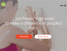 Tablet Screenshot of lumipoweryoga.com